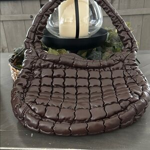 Elegant Brown Quilted Women's Bag